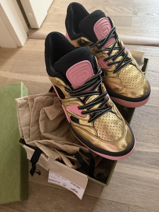 Adidași / Sneakers Gucci  Originali auriu&Roz 37,5 pret negociabil