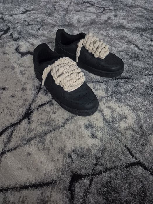 Nike AF1 negrii ROPE LACES