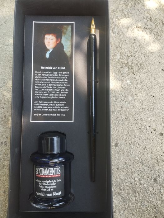 Комплект с фонтанна писалка и мастило посветена на Хайнрих фон Клайст