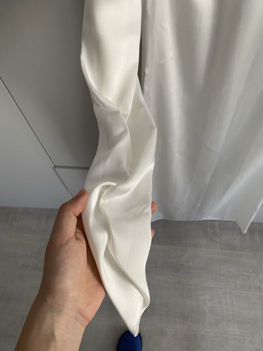 Платье атлас длинное