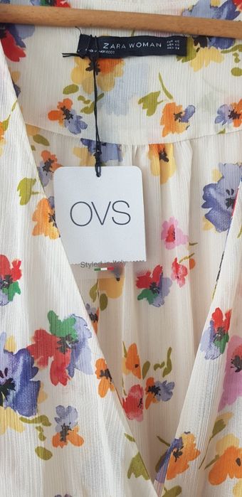 Шифонена туника с цветя