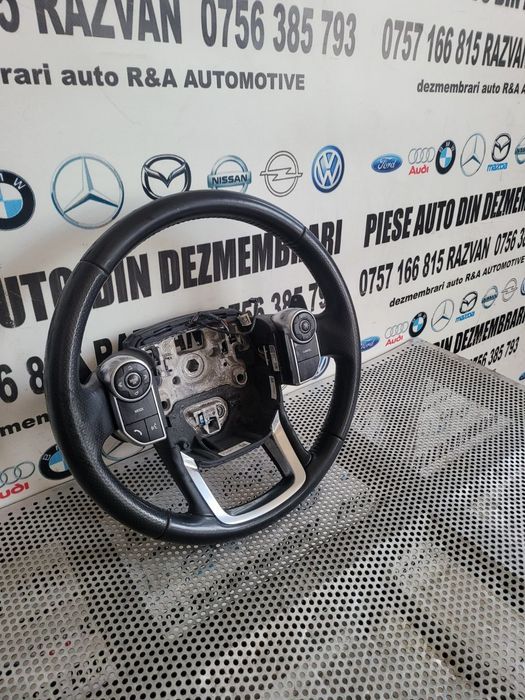 Volan Din Piele Cu Padele Si Comenzi Land Rover Range Rover Sport L494 Discovery Vogue An 2014-2015