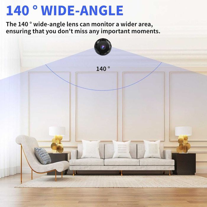 2K 4MP Охранителна WiFi Камера Hiseeu – 360° Цветно нощно виждане