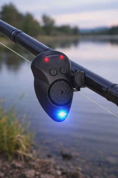 Сигнализатори със станция за сом  Osako 3+1 . Активират се от вибрация при удар. 100м обхват