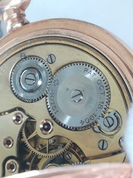 ZENITH джобен часовник, златен 14к/Gold 14k, перфектен, рядък