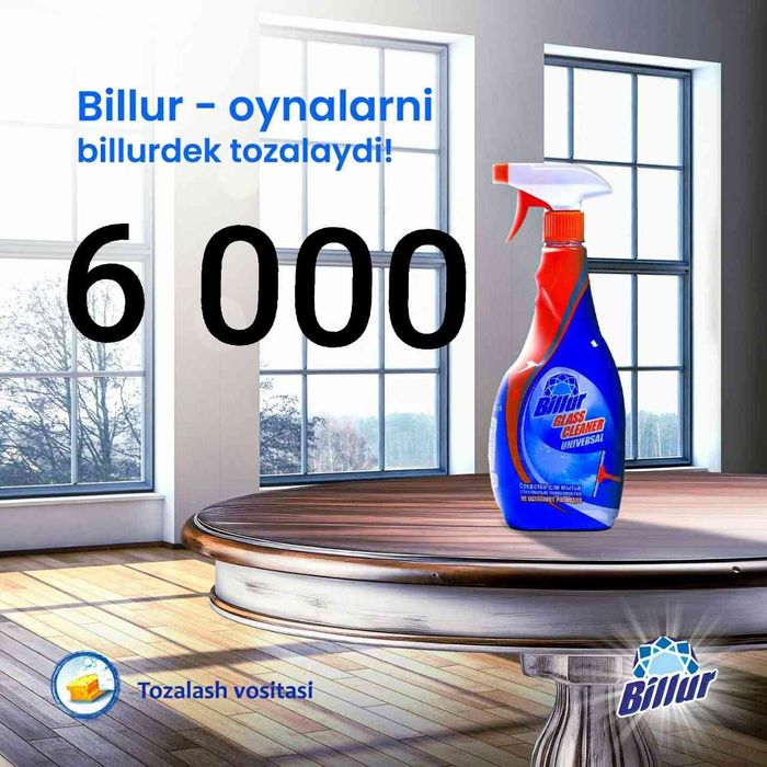 Billur uy tozalash vositalari