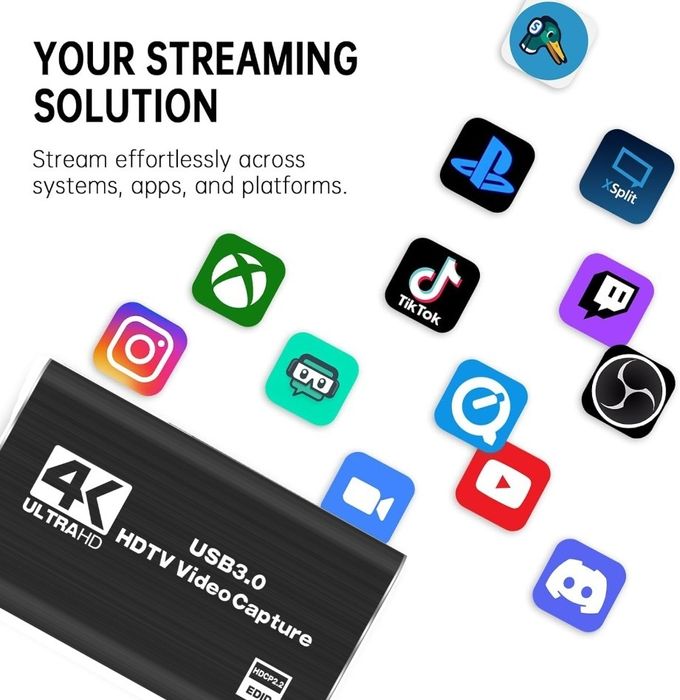 Placa pentru captura video intrare HDMI 4K60Hz, iesiri HDMI si USB3.0