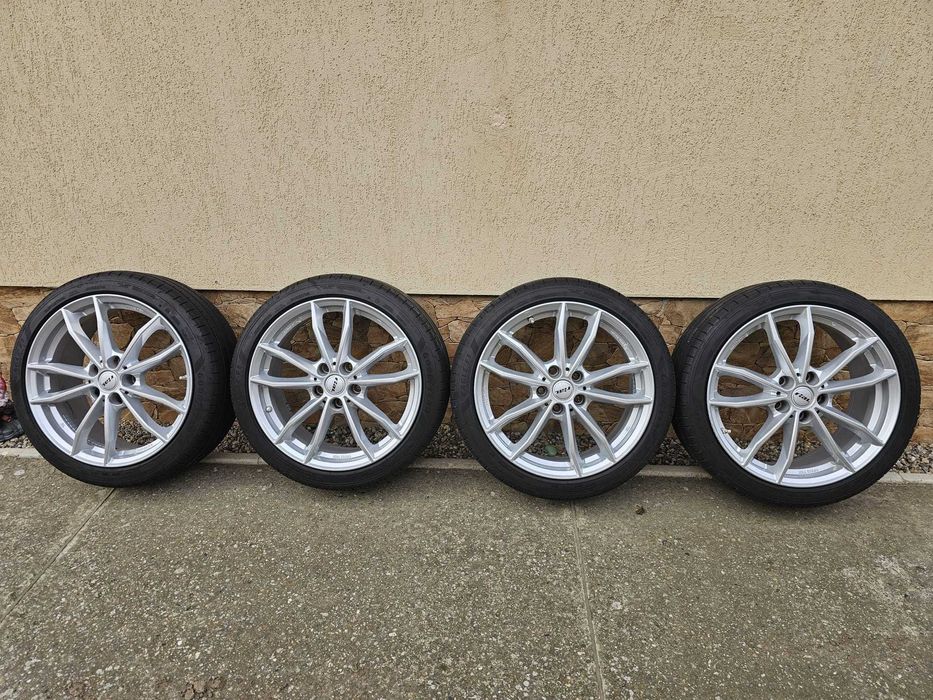 Set 4 Jante Aliaj R18, Rial (5x112), et 46 – Stare Foarte Buna