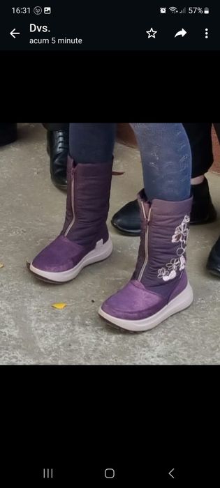 Ghete /zăpadă/iarnă ECCO Fetițe de iarnă