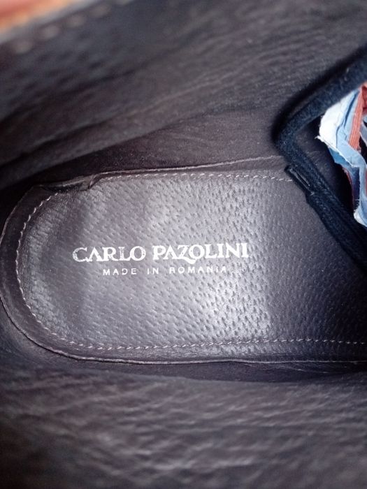 Ghete din piele maro Carlo Pazolini evenimente oraș munca plimbare.