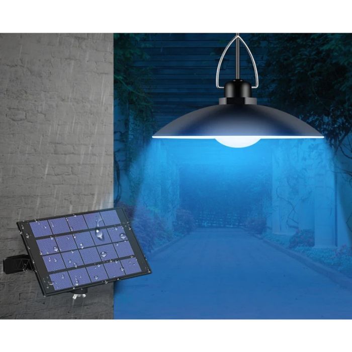 Соларна лампа за къмпинг с 4 LED крушки с дистанционно 50W