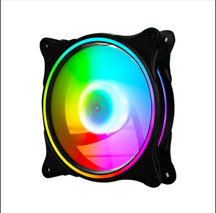 Кулер для кейса 120мм RGB подсветкой