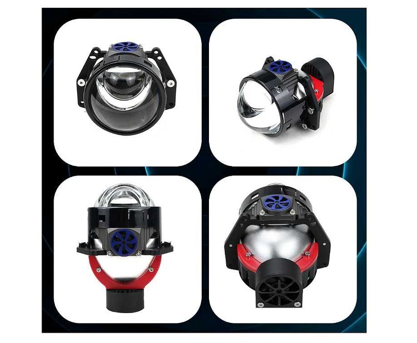Bi-LED лупи за вграждане във фарове 3"инча 130W 8000lm 12V ,2 броя