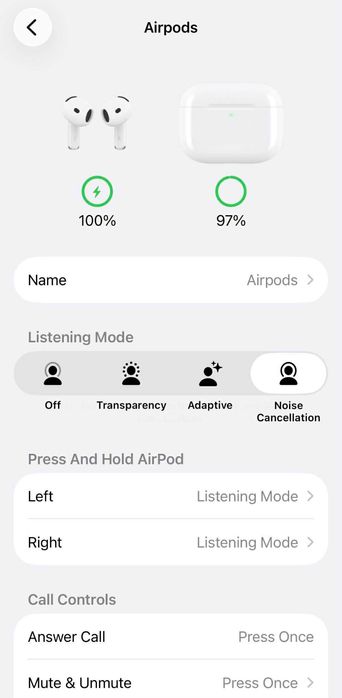 Airpods 4 ANC Безжични слушалки