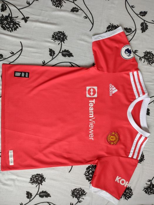 Tricou adidas Manchester United 2021/22 Home Junior - Roșu