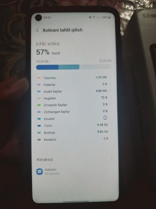 Samsung A21s kafolat bilan