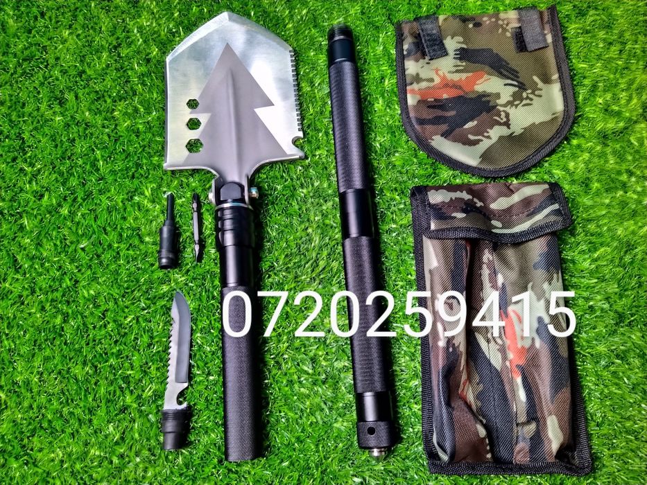 Lopata multifunctionala supravietuire 10-in-1 pliabila