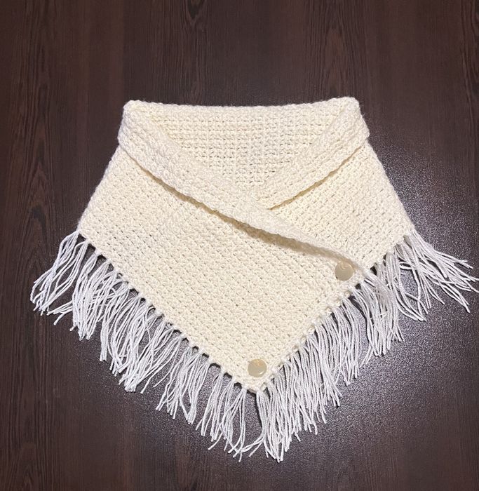 Шал - яка ръчно плетена