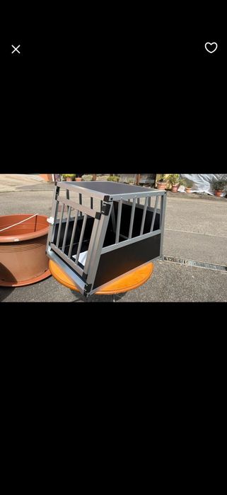 Cușcă transport animale pentru portbagaj auto din aluminiu