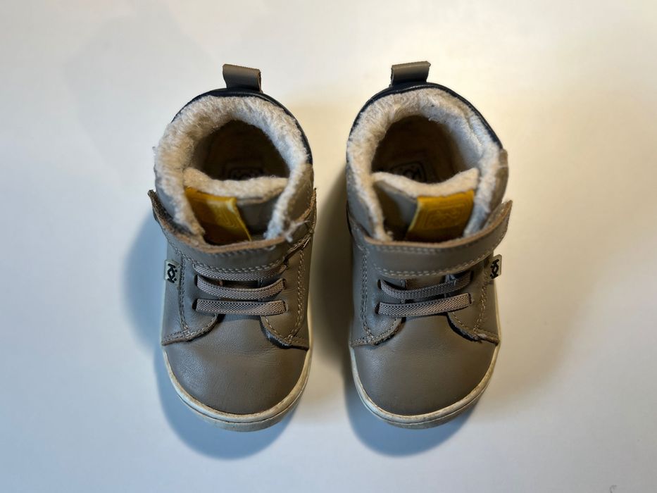 Боси кожени боти „Колев и Колев“ с вълна, 24 размер