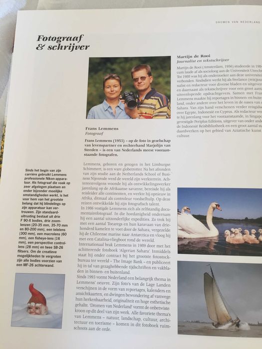 Стара луксозен албум Dromen van Nederland Frans Lemmens, 1998 като нов