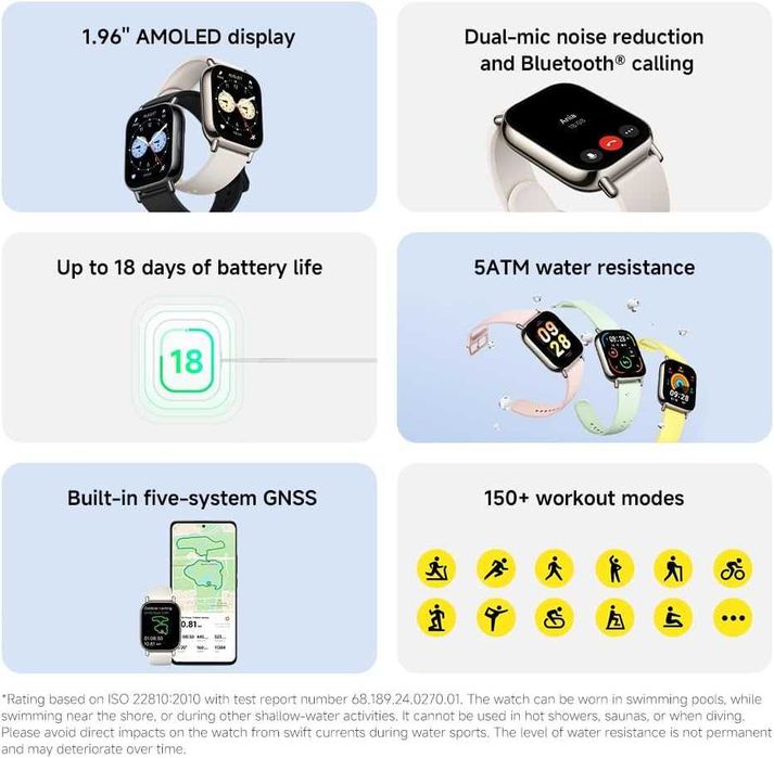 Смарт часовник Xiaomi Redmi Watch 5 Lite Gold AMOLED GPS