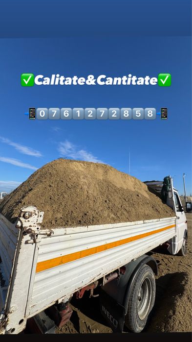 Pământ Negru-Vegetal,Nisip,piatră, sort+Servicii miniexcavator