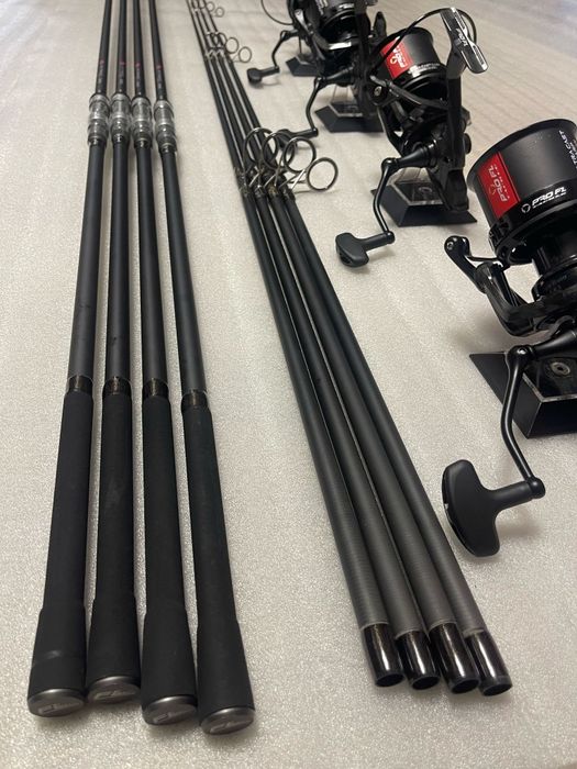 SET 4 Lansete FL Strategist 3.90m/3.75lbs+4 Mulinete FL 14000 New 2025