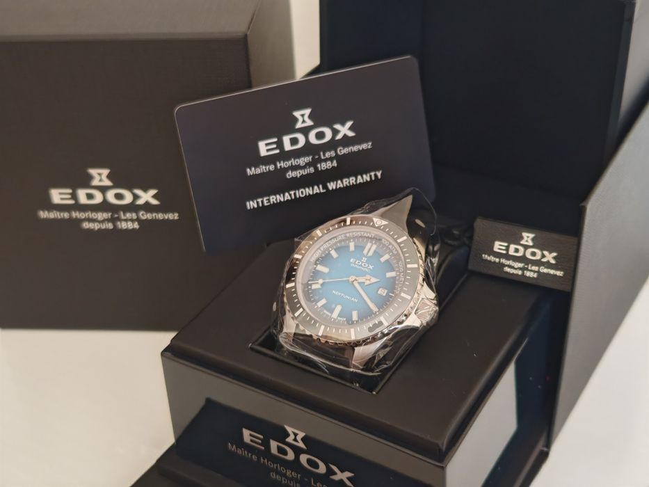 Edox Skydiver Neptunian нов с гаранция