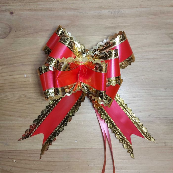 Упаковочный Бант-бабочка для подарка. Подарочный бантик самосборный.