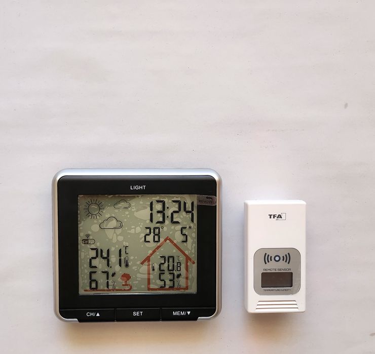 Statie meteo wireless LIFE TFA, cu transmitator wireless extern inclus