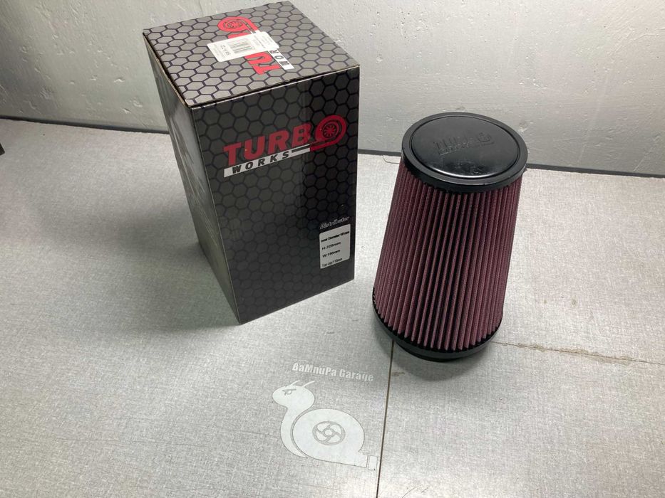 Конусен спортен филтър turboworks 76 89 102mm турбо универсален филтри