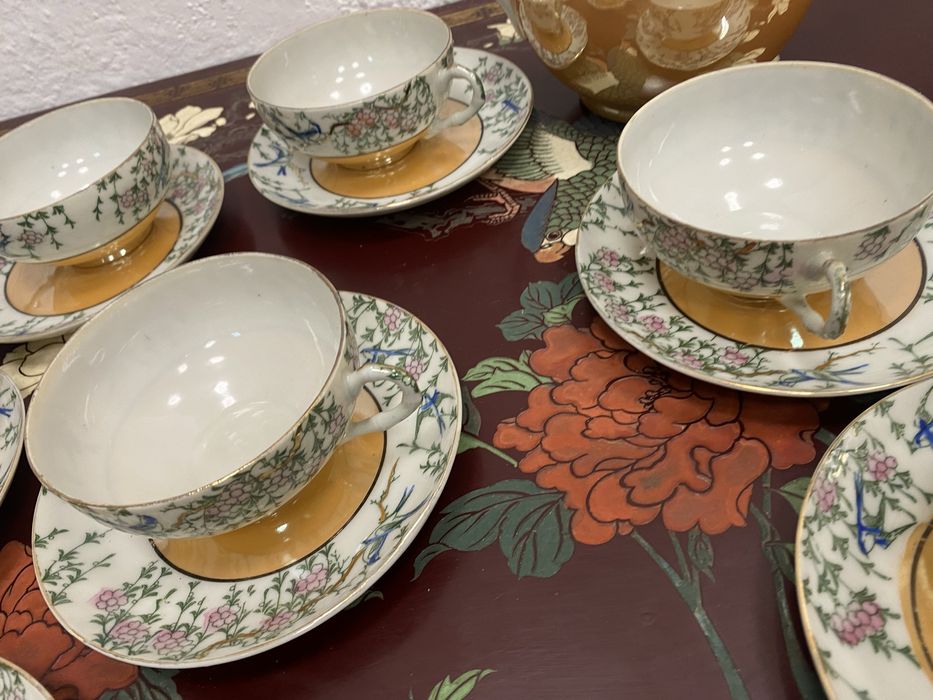 Винтидж японски порцеланов сервиз за чай с маркировка Dai Nippon Japan