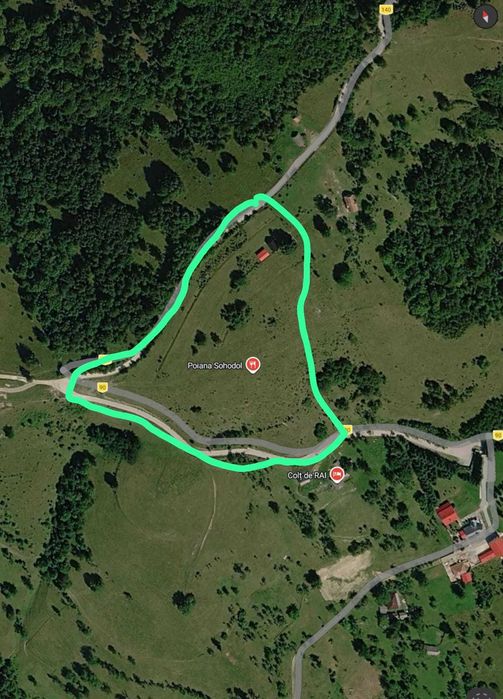 Teren premium 28.000 mp, 20.000 mp intravilan, langa Manastirea Poiana Sohodol - ideal investitie turistica