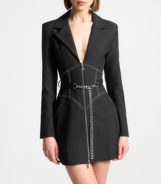 Мини рокля тип блейзър Maniere de Voir