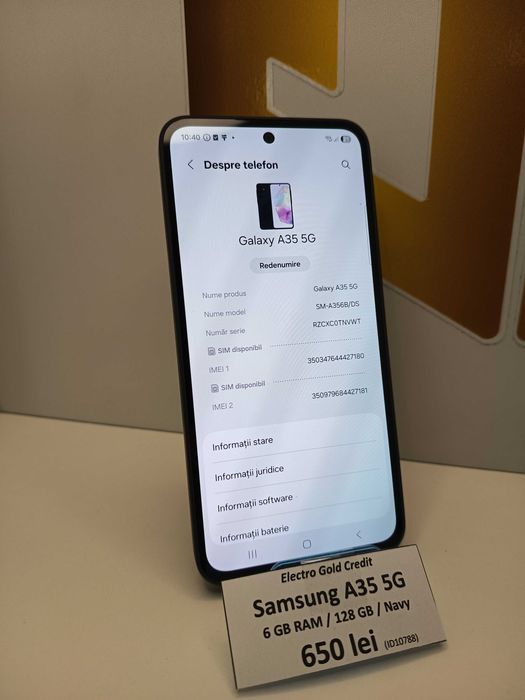 Samsung A35 5G 6GB RAM/128GB/Navy/Stare impecabila! ID10788
