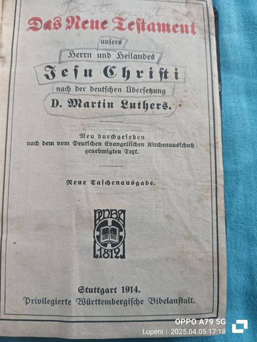 Cărți religioase GERMANE vechi 1901-1934