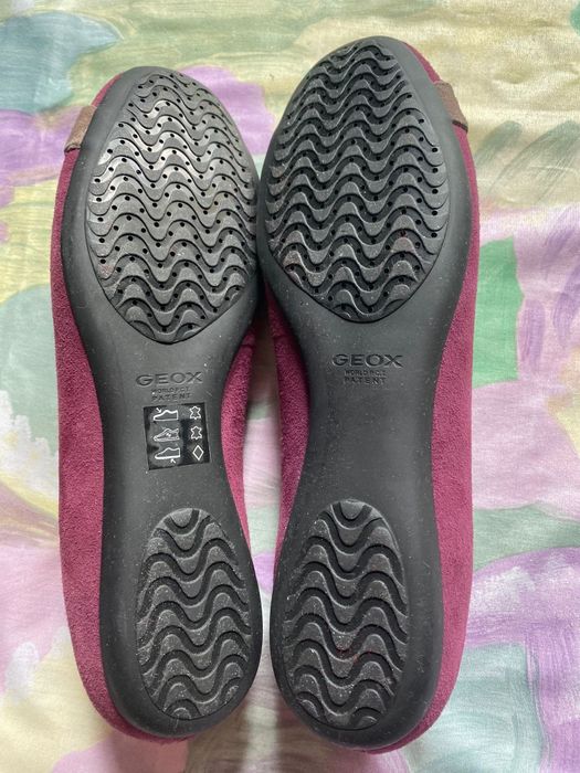 Balerini Geox, noi, piele intoarsa, 37,5