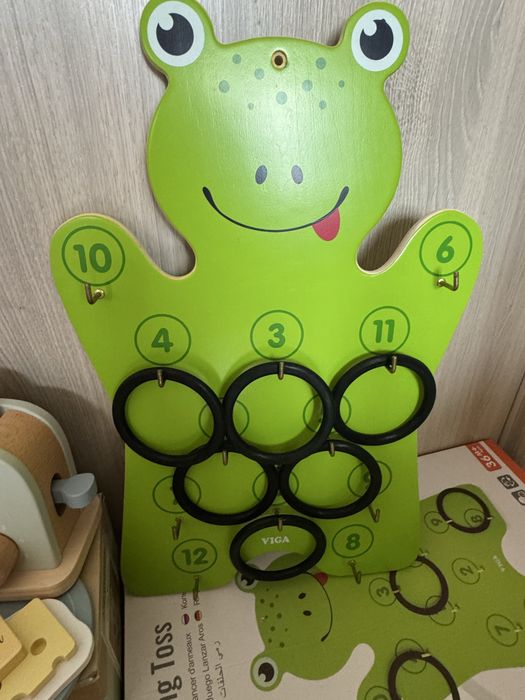 Комплект дървени и картонени играчки