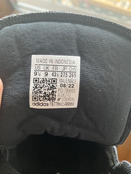 Adidasi Adidas barbati negru din piele