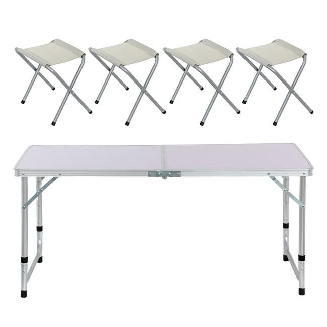 Сгъваема маса с четири стола