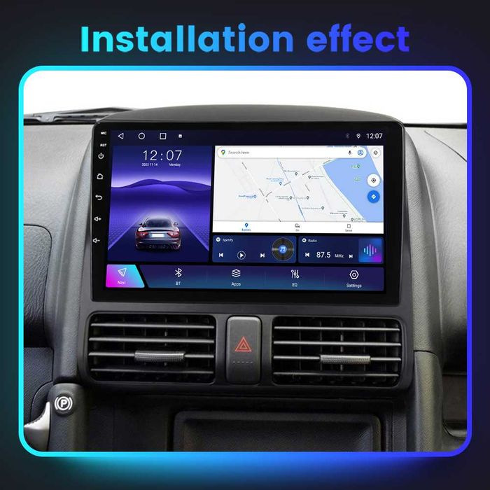 NAVIGATIE Android 14 Honda CRV 2001-2006 1/8 Gb Waze CarPlay + CAMERA