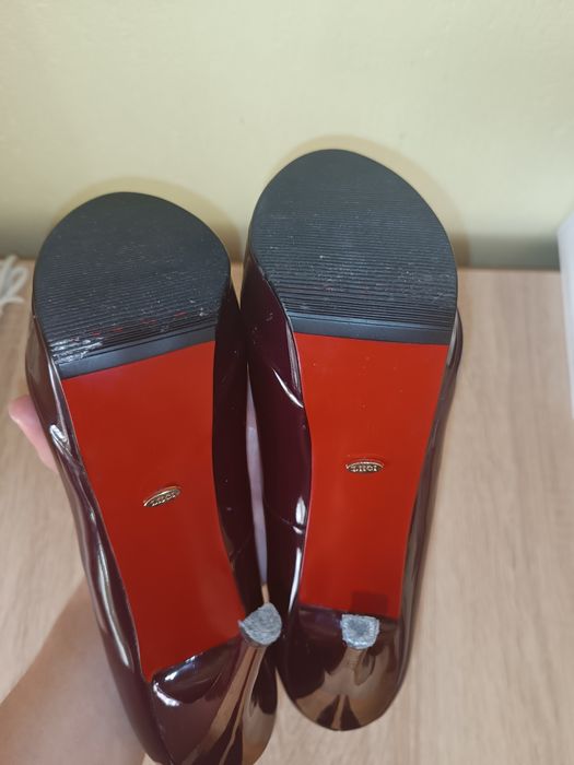 Дамски обувки на висок ток Liici (бордо, 38), С КОМЕНТАР на ЦЕНАТА!