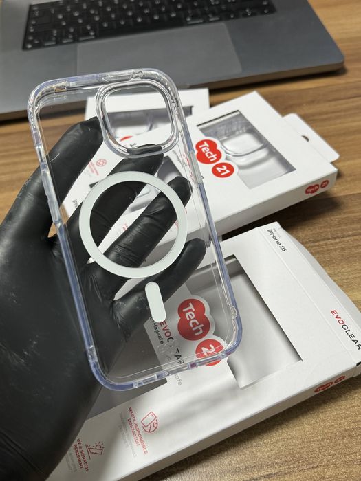 Husa iPhone 15 with Magsafe / Transparenta  / EvoClear / Noua |