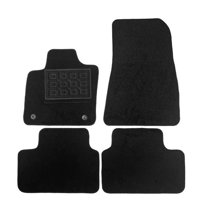 Set covorase auto mocheta Volvo C40 2021->; Volvo Xc40 Recharge 2021-> 2021->, Negru, 4 buc