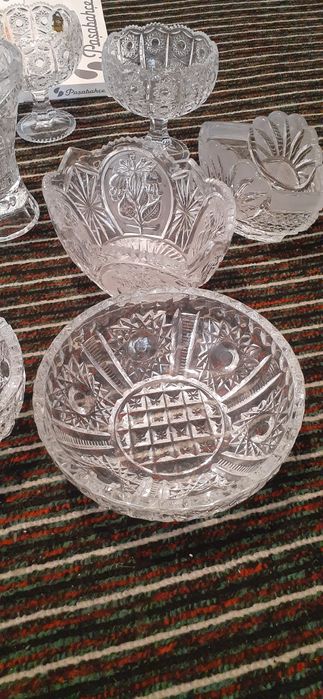 Ваза салатник большая хрустальная