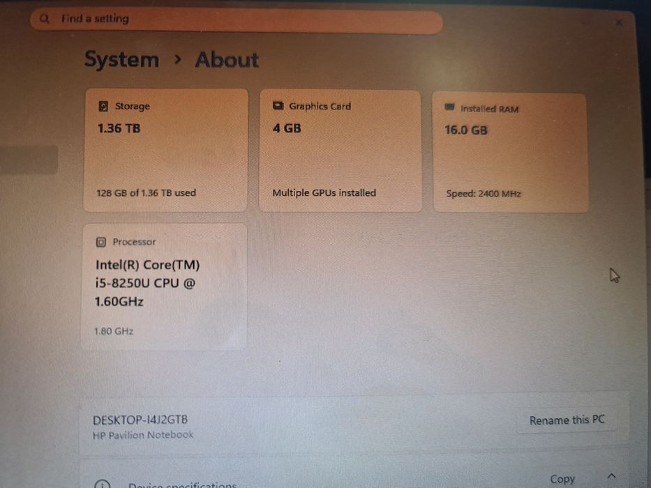 Laptop hp pavilion 17' cu imbunatatiri
