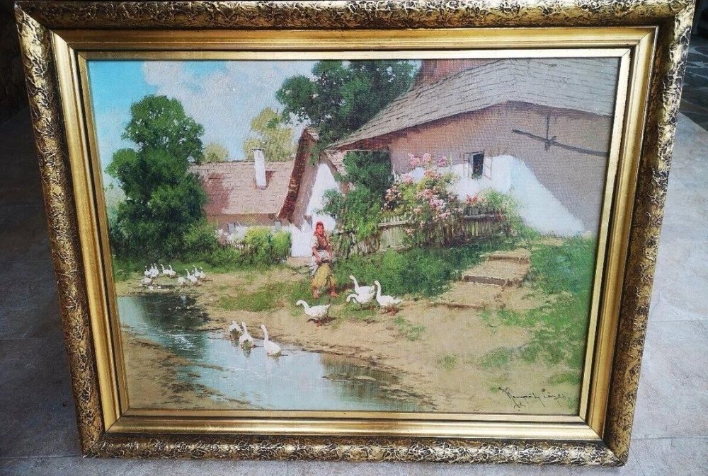 Tablou Laszlo Neogrady si Antal  Neogrady