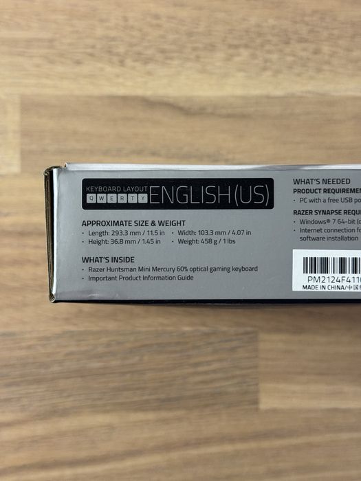 Tastatură Gaming Razer Huntsman Mini - 60% Optical Purple Switch