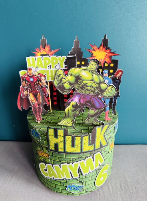 Картонена торта Хълк / Супергерои  Hulk